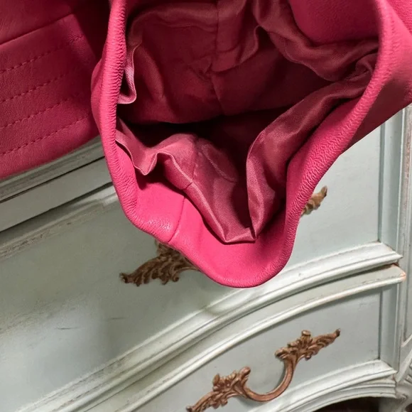 Valerie Stevens Vibrant Pink Leather Jacket - Picture 6 of 15